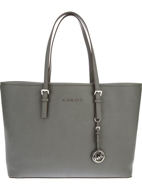 michael kors kent grey purse|michael kors signature tote gray.